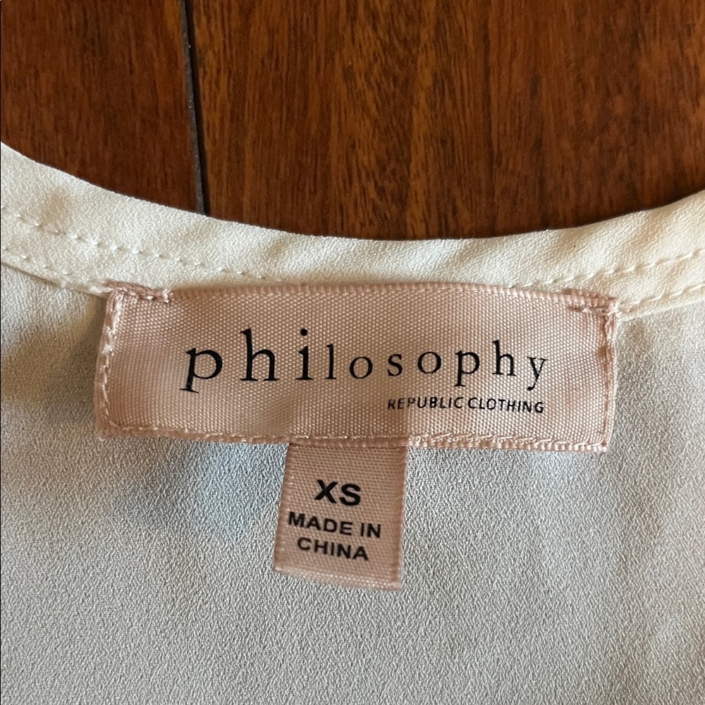 Philosophy Ivory Blouse XS